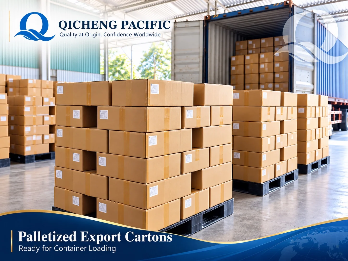 Cartons in warehouse